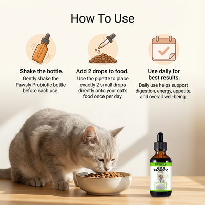 Pawsly Advanced Cat Probiotic (60 ml)