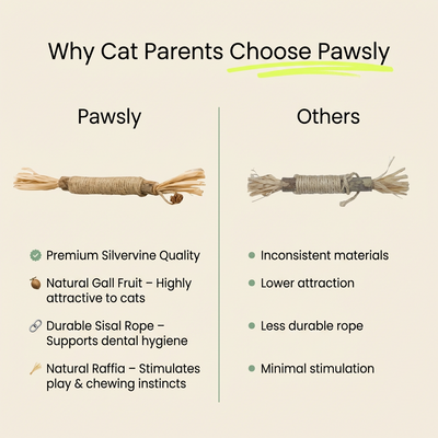 Pawsly Natural Silvervine Sticks (Pack of 5)